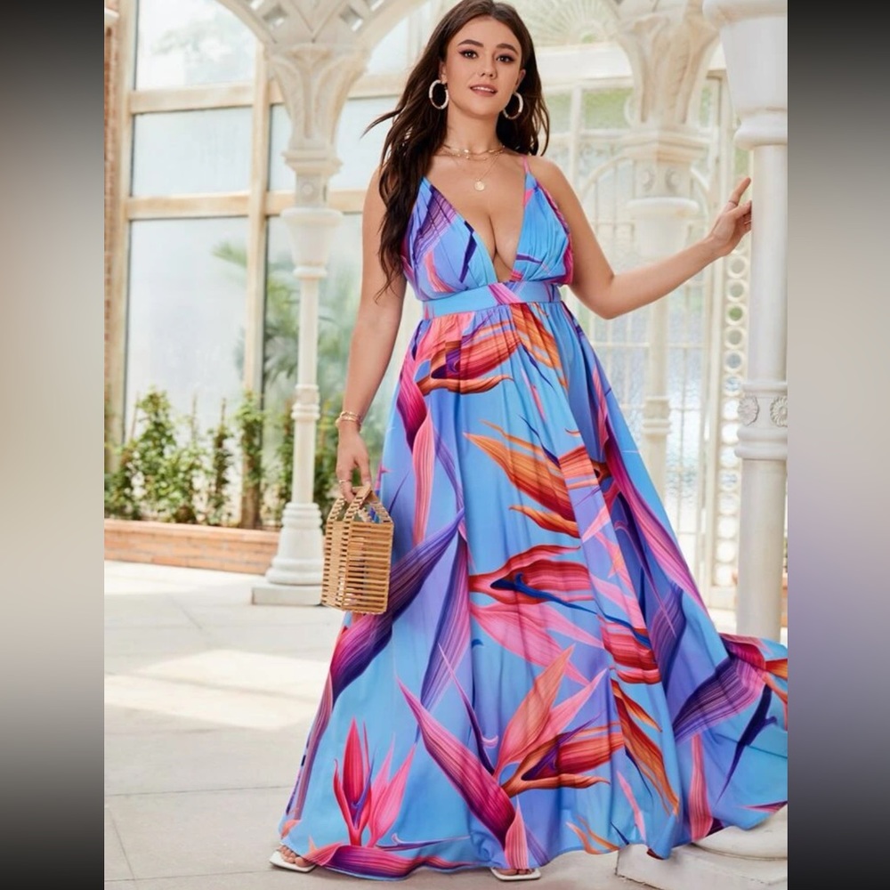 SHEIN Plus Size Maxi Dress